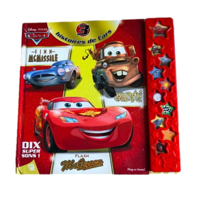 CARS - 3 stories French book with sounds